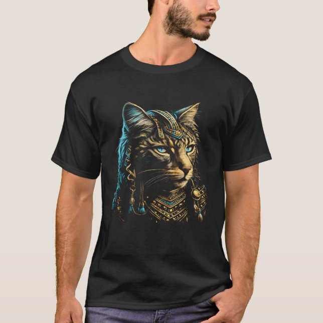 Cute Siberian Cat  Egyptian Pharaoh Siberian Cat O T-Shirt (Front)