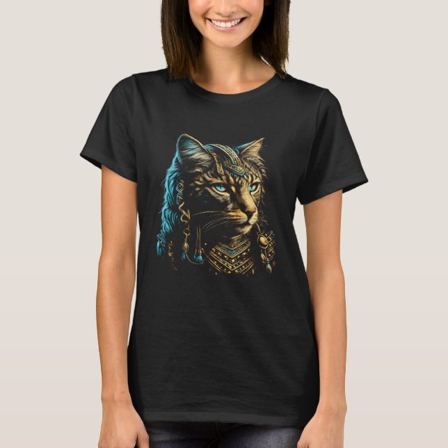 Cute Siberian Cat  Egyptian Pharaoh Siberian Cat O T-Shirt (Front)