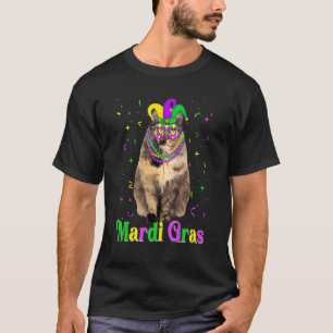 Cute Siberian Cat Funny Animals Lover Mardi Gras C T-Shirt