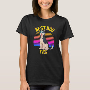 Cute Siberian Husky Best Dog Puppy  Retro T-Shirt