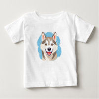 Cute Siberian Husky Dog Wolf Funny huskies Dog DAD