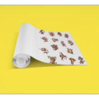 Cute Silly Funny Monkey Watercolor Pattern