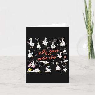 Cute Silly Goose Auntie Club New Aunt Pregnancy An Card
