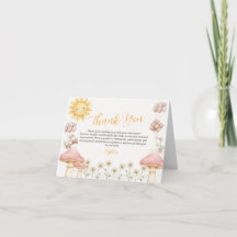 Cute Silly Goose Baby Shower thank you card