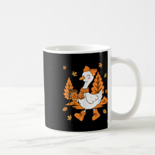 Cute Silly Goose Coffee Cosy Season Pumpkin Autumn Mug