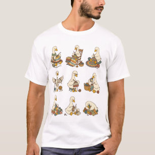 Cute Silly Goose Crocheting , Funny Yarn Lover  T-Shirt