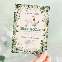 Cute Silly Goose Gender Neutral Baby Shower
