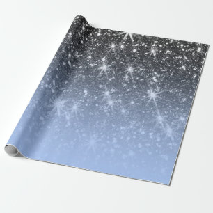 Cute Silver Glitter Wrapping Paper