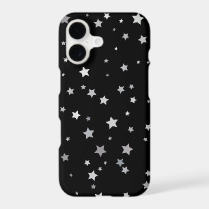 Cute Silver Stars pattern Any background colour
