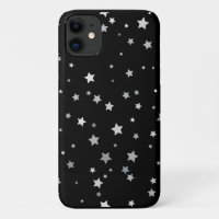 Cute Silver Stars pattern | Any background colour 