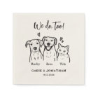 Cute Simple 3 Pet Dog Cat Wedding Reception 