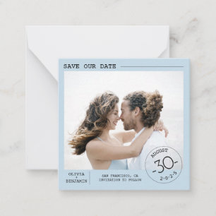Cute Simple and Elegant Save the Date Photo Card