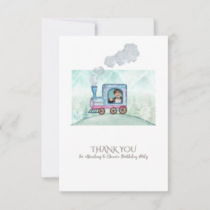 Cute simple birthday thank you design for kids card