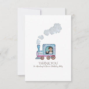Cute simple birthday thank you design for kids card