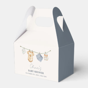 Cute Simple Boho Clothesline Baby Shower  Favour Box