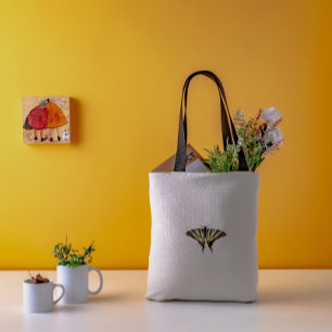 Cute & Simple Butterfly Natural Minimalist Girly Tote Bag