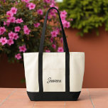 Cute Simple Custom Bridesmaid Gift Tote Bag<br><div class="desc">This adorable custom bridesmaid gift tote bag is the perfect way to show your appreciation to your bridesmaids on your special day. Personalise it with each bridesmaid's name for a thoughtful touch they'll love.</div>