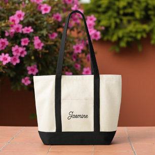 Cute Simple Custom Bridesmaid Gift Tote Bag