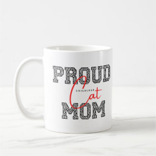 Cute simple design cat mum coffee mug
