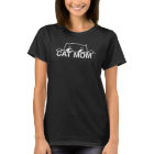 Cute simple design womens black cat lover mum