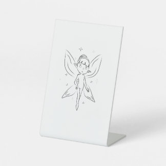 Cute simple fairy for desk  pedestal sign
