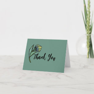 Cute simple flower daisy teal daisies card