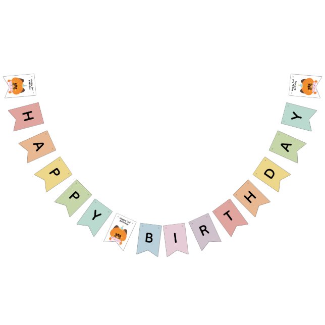Cute Simple Fun Birthday Party Bunting (All)