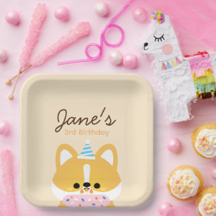 Cute Simple Fun Birthday Party Paper Plate