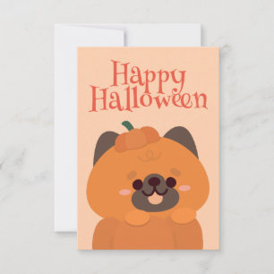 Cute Simple Fun Halloween Party Thank You Card