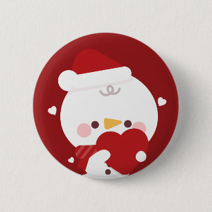 Cute Simple Fun Merry Christmas 6 Cm Round Badge