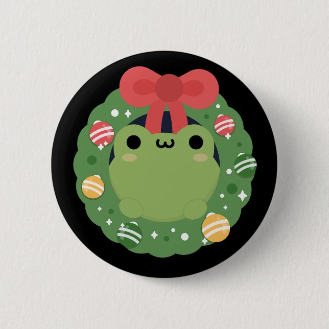 Cute Simple Fun Merry Christmas 6 Cm Round Badge (Front)