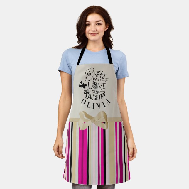 Cute Simple Gifts For Daughters | Typography Apron (Worn)