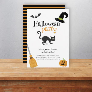 Cute simple Halloween party Invitation