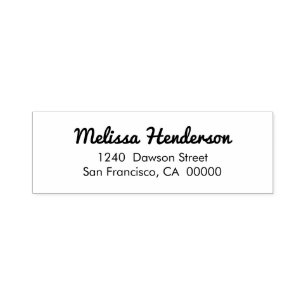 Cute Simple Handwritten Return Address Self-inking Stamp