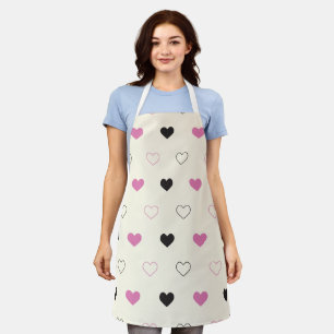 Cute Simple Heart Pattern Apron