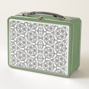 Cute Simple Heart Pattern Metal Lunch Box