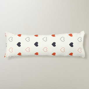 Cute Simple Heart Seamless Pattern  Body Cushion