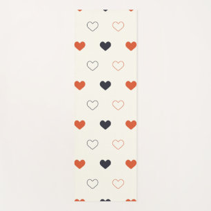 Cute Simple Heart Seamless Pattern Yoga Mat