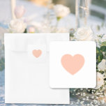 Cute Simple Heart Wedding Stickers<br><div class="desc">A great coordinate item. Create classic heart stickers for your wedding festivities. Stickers with a simple,  cute and romantic appeal. Part of the Loving Hummingbirds Design collection.</div>