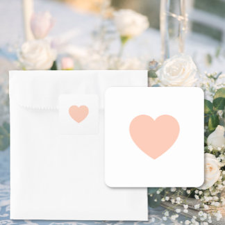 Cute Simple Heart Wedding Stickers