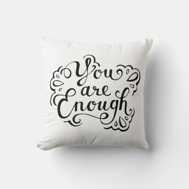 Cute Simple Inspirational Quote Cushion (Front)
