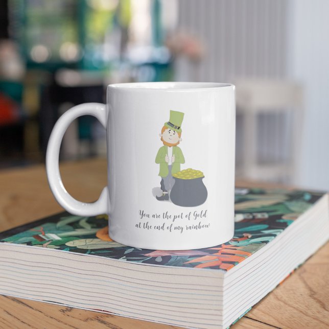 Cute Simple Leprechaun St. Patrick's Day Whimsical Coffee Mug (Creator Uploaded)