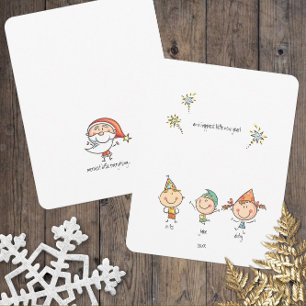 Cute Simple Merry Everything Happy New Year Holiday Card
