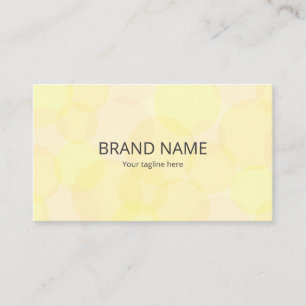 Cute Simple Pastel Yellow Orange Gradient Polka Do Business Card