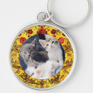Cute Simple Photo Gift for Cat Dads Keepsake Key Ring