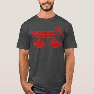 Cute  Simple Red Firetruck  for Birthday Boy or T-Shirt