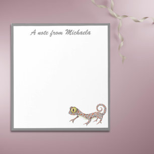 Cute Simple Reptile Gecko Notepad