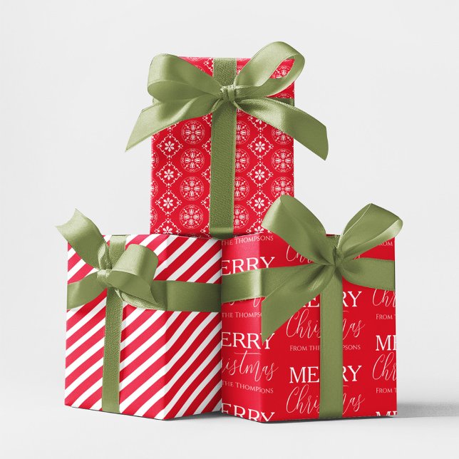 Cute Simple Snowflake Pattern Christmas Holiday Wrapping Paper Sheet (Cute Christmas snowflake pattern wrapping paper with simple festive winter holiday design.)