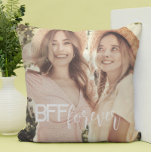 Cute simple stylish chic Photo  Cushion<br><div class="desc">Modern Best Friends forever BFF Photo Throw Pillow. Just add your best shot!</div>