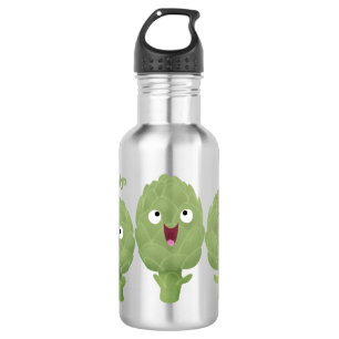Cute singing artichokes vegetable cartoon 532 ml water bottle